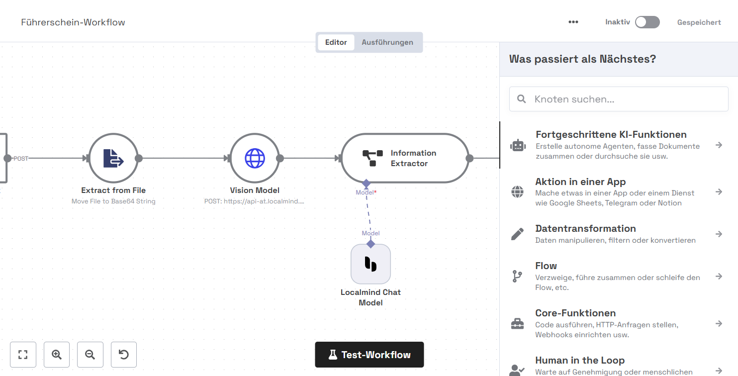 Localmind AI Workflow-Builder