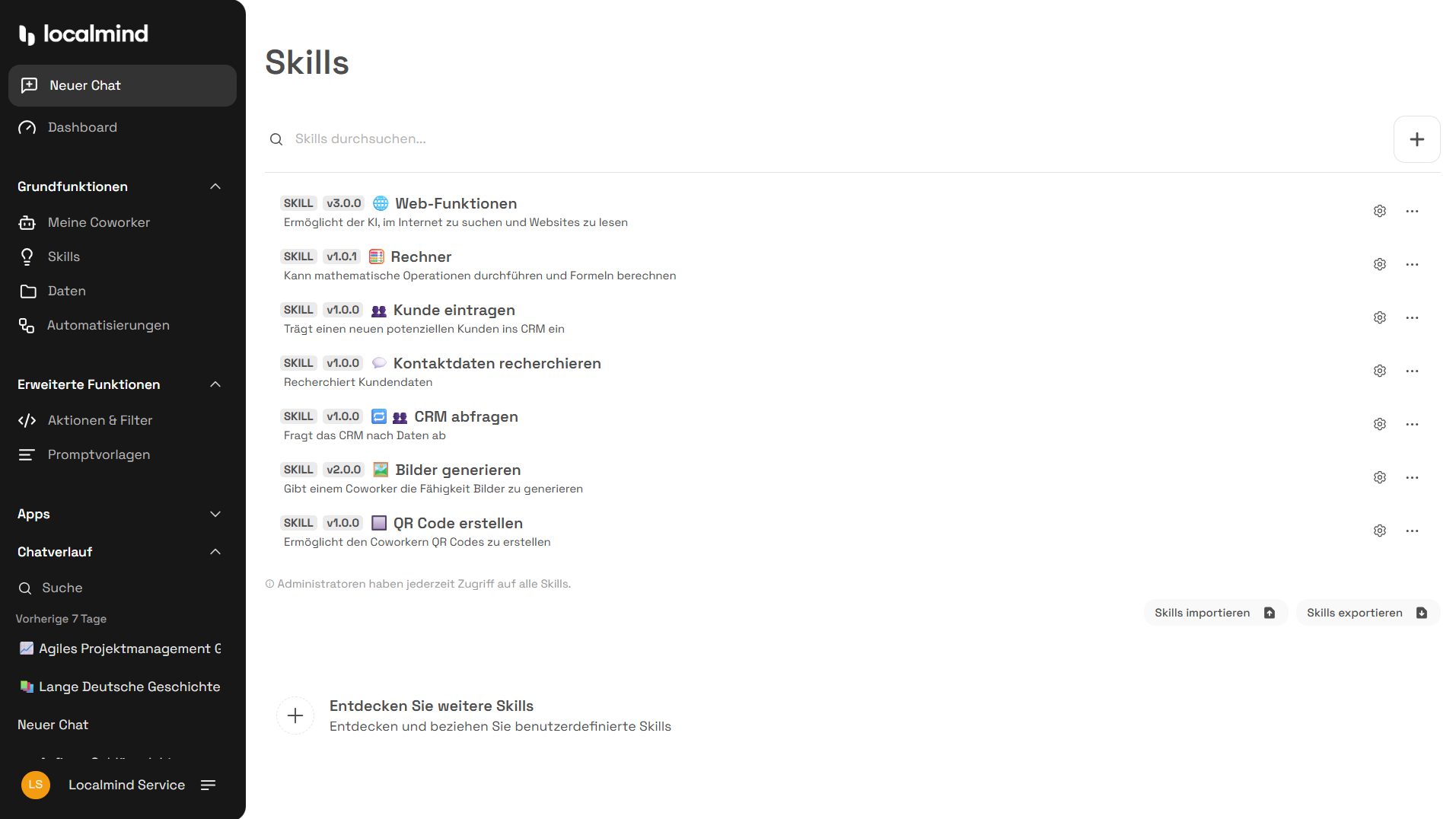 KI-Tools und Skills erstellen