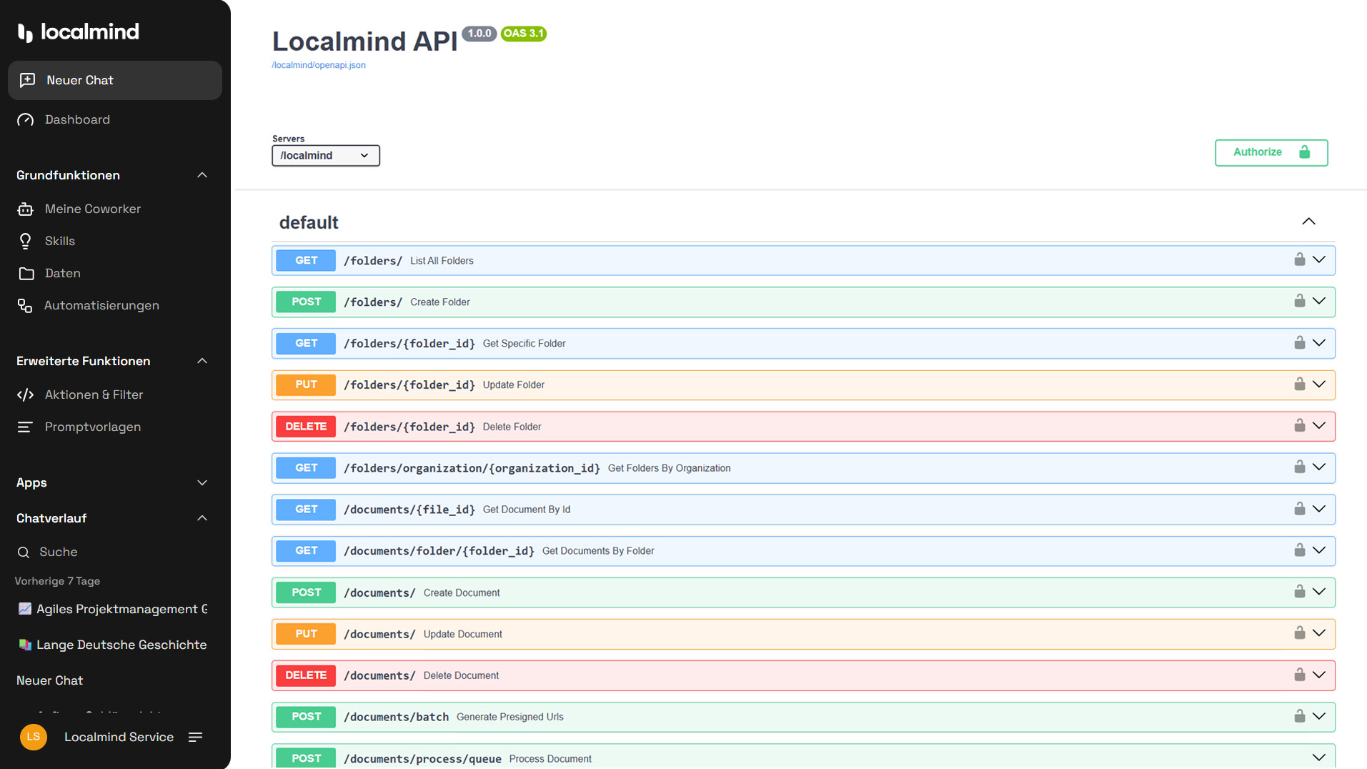 Localmind-REST-API-Swagger-UI